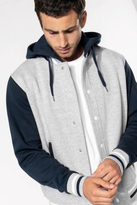 Unisex Kapuzen College Jacke "Teddy"