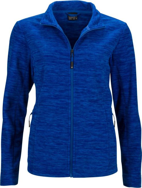 Damen Melange Fleece Jacke