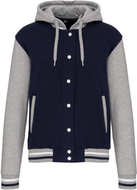 Unisex Kapuzen College Jacke "Teddy"