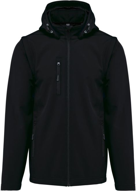 Unisex 3-Lagen Kapuzen Softshell Jacke