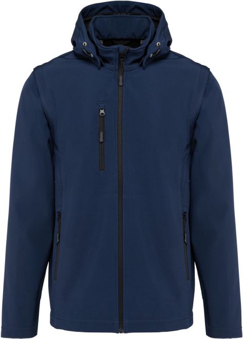 Unisex 3-Lagen Kapuzen Softshell Jacke
