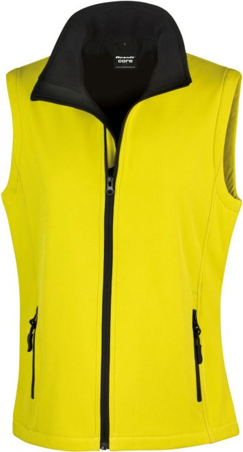 Damen 2-Lagen Softshell Gilet "Printable"
