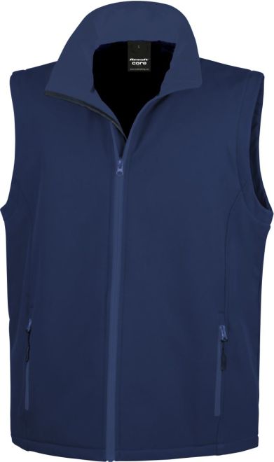 Herren 2-Lagen Softshell Gilet "Printable"