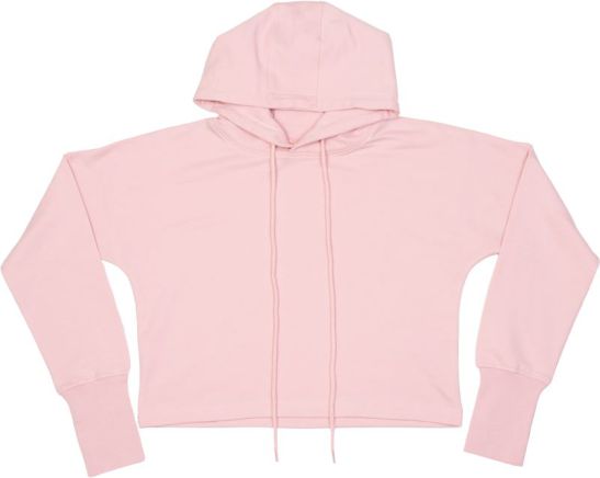 Damen Cropped Kapuzen Sweater