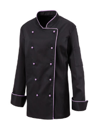Damenkochjacke mit Paspel