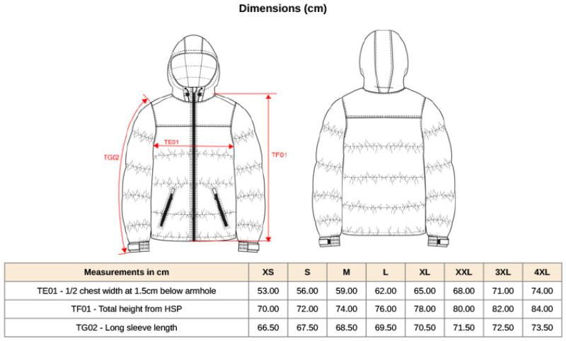 Kariban Kapuzen Steppjacke (Damen und Herren)