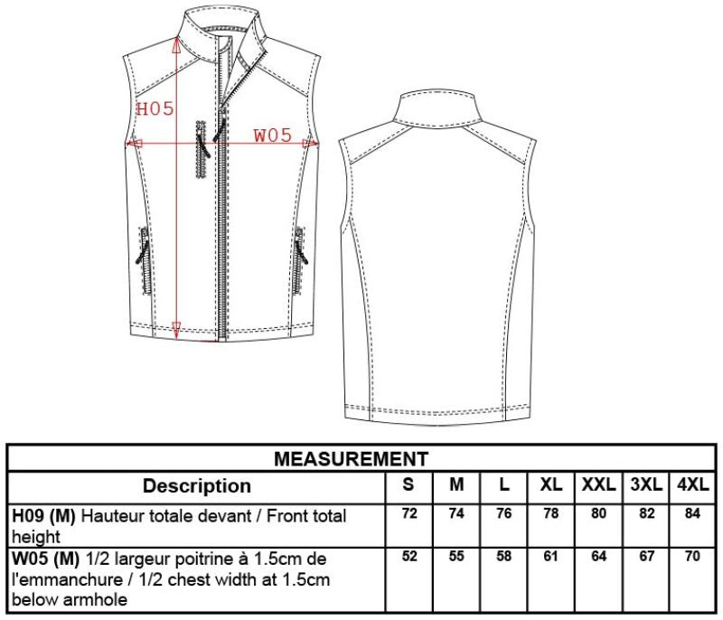 Premium 3-Lagen Softshell Gilet (Herren)