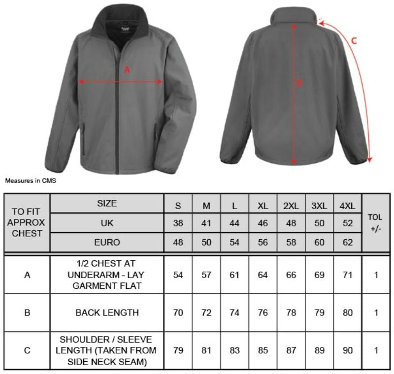 Herren 2-Lagen Softshell Jacke " Printable "