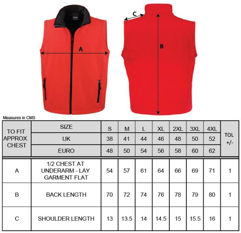 Vielseitiges 2-Lagen Softshell Gilet "Printable" (Herren)