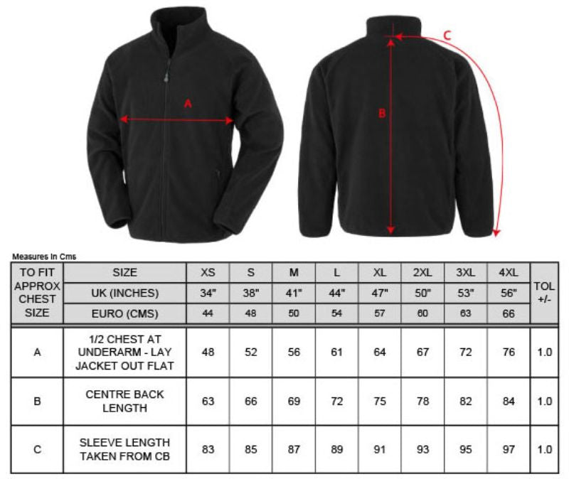 Nachhaltige Fleece Jacke (Damen und Herren)