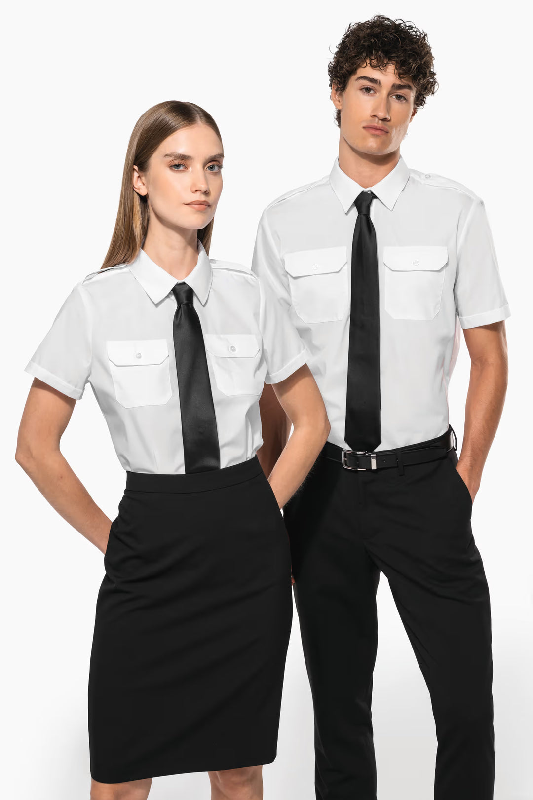Kurzarm Pilotenhemd Damen  |  Art. Nr. K 503