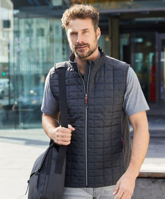 Herren Hybrid Strickfleece Gilet