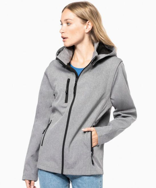 Unisex 3-Lagen Kapuzen Softshell Jacke