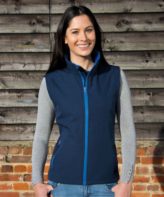 Damen 2-Lagen Softshell Gilet "Printable"