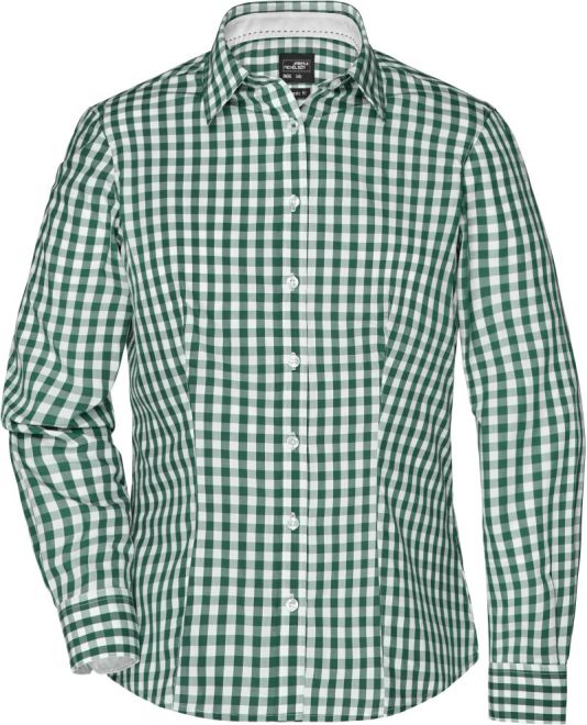 Karo Bluse "Popeline"  |  Art. Nr. JN 616