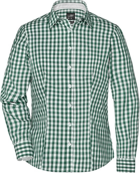 Karo Bluse "Popeline"  |  Art. Nr. JN 616