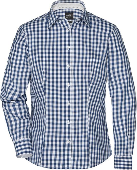 Karo Bluse "Popeline"  |  Art. Nr. JN 616