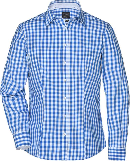 Karo Bluse "Popeline"  |  Art. Nr. JN 616