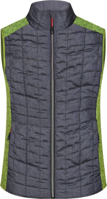 Damen Hybrid Strickfleece Gilet
