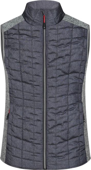 Damen Hybrid Strickfleece Gilet