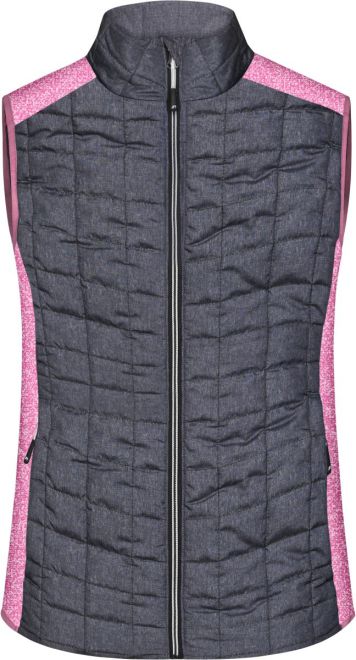 Damen Hybrid Strickfleece Gilet