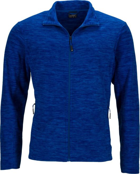 Herren Melange Fleece Jacke
