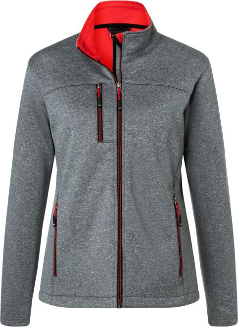Damen 2-Lagen Melange Softshell Jacke