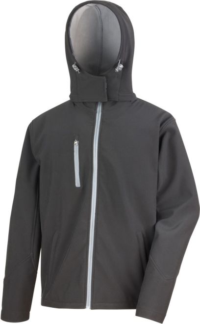 Herren 3-Lagen Softshell Kapuzenjacke