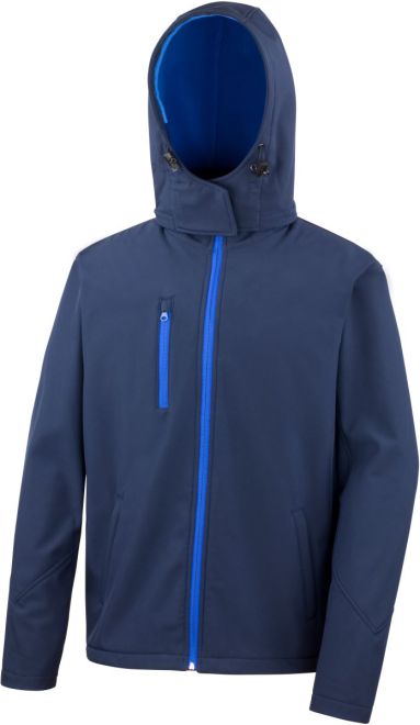 Herren 3-Lagen Softshell Kapuzenjacke