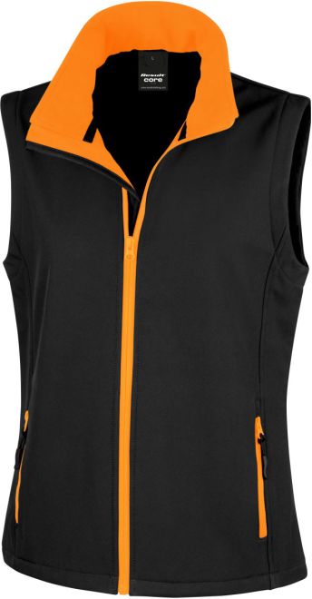 Damen 2-Lagen Softshell Gilet "Printable"
