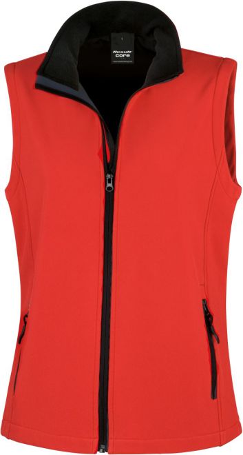 Damen 2-Lagen Softshell Gilet "Printable"