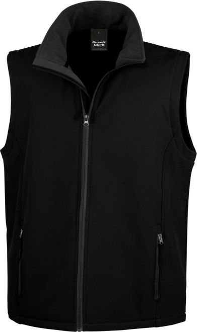 Herren 2-Lagen Softshell Gilet "Printable"