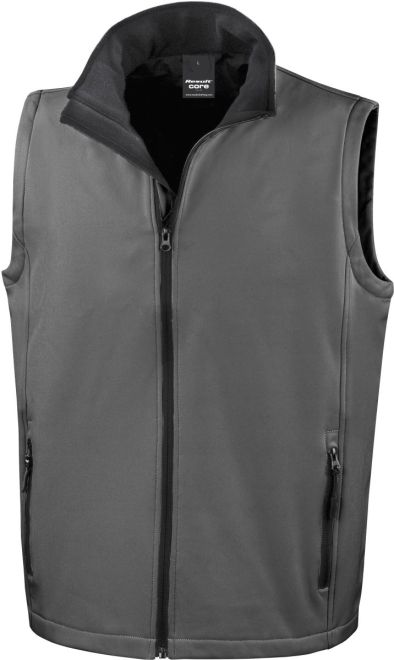 Herren 2-Lagen Softshell Gilet "Printable"