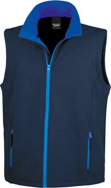 Herren 2-Lagen Softshell Gilet "Printable"