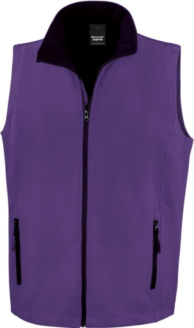 Herren 2-Lagen Softshell Gilet "Printable"