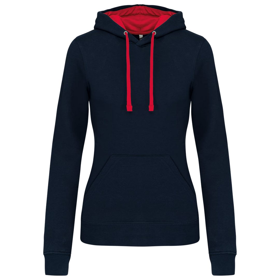 Bicolor Damen Hoody  |  Art Nr. K 465