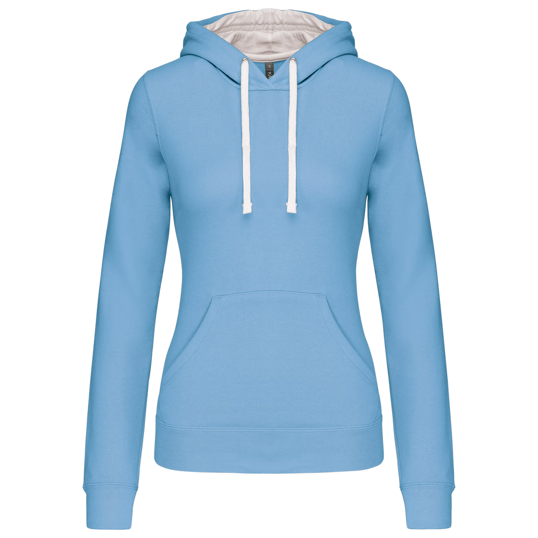Bicolor Damen Hoody  |  Art Nr. K 465