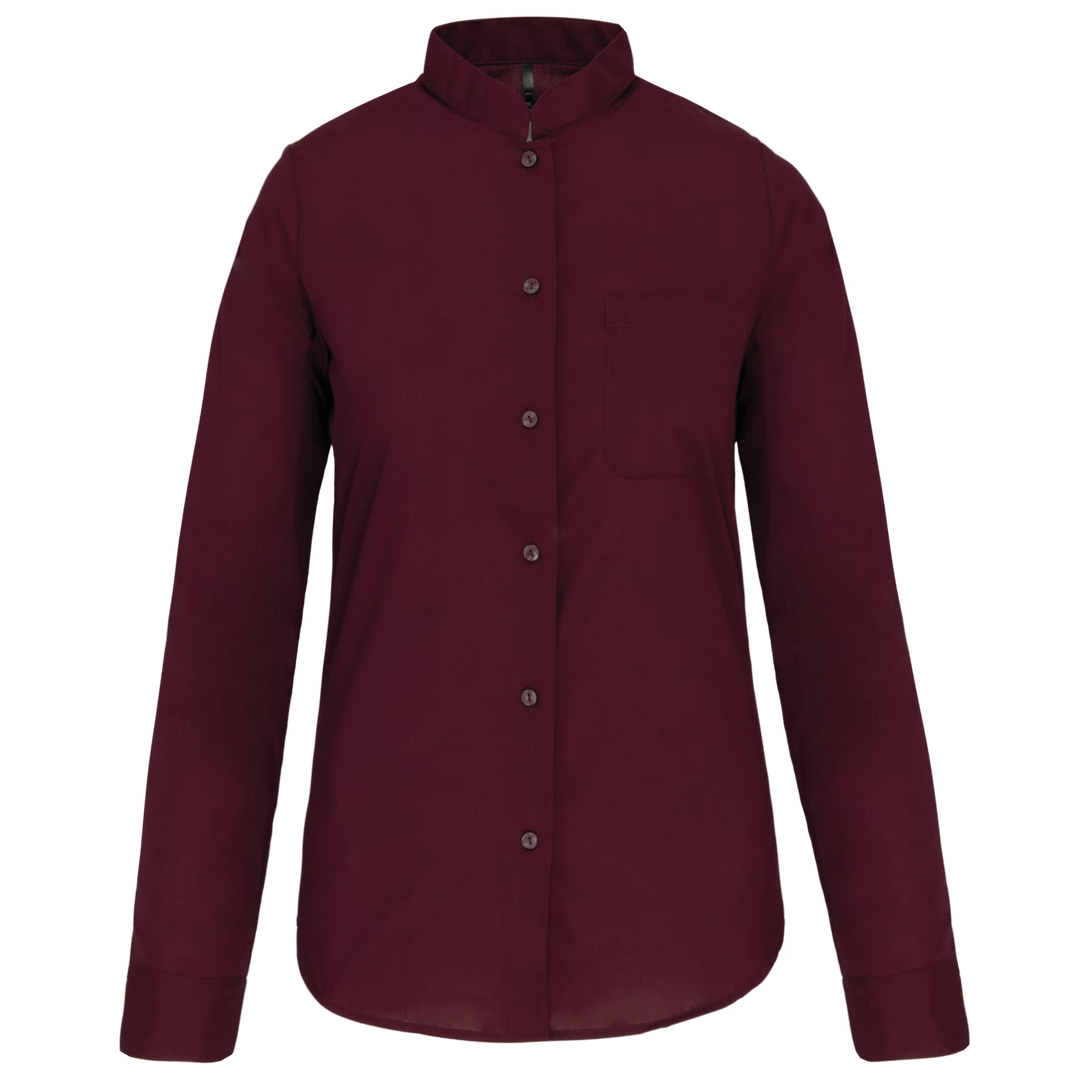 Damenbluse mit Mao-Kragen  |  Art. Nr. K 515