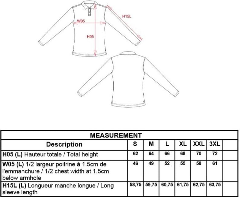 Polopique langarm Ladies  |  Art. Nr. K 244