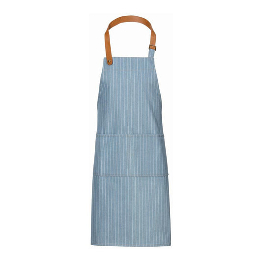 Latzschürze hellblau gestreift B 68 x L 85 cm   |     Art. Nr. 2373