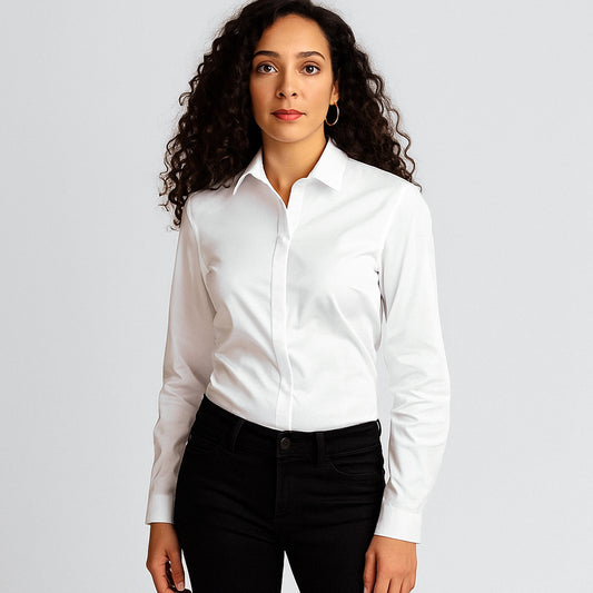 Damen Smokingbluse |  Art. Nr. 455601